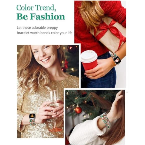 Christmas Holiday Winter Watch Band compatible with Apple Watch 38/40/41 - Picture 4 of 7